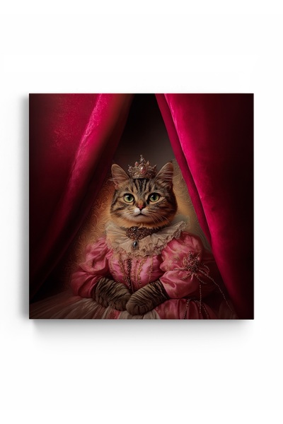 PRINTFINIT Tablou Canvas Personaliza cu Pisica Ta | Tematica Regala