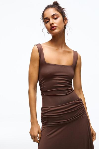 Bershka Askılı kare yaka body