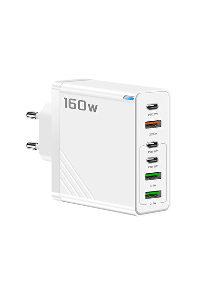 OEM Încărcător Multi-Port 160W – 3 USB + 3 Type-C, Încărcare Rapidă pentru 6 ...