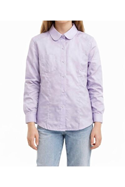 Rosori Kız Çocuk Lila Uzun Kollu Gömlek