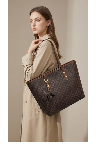 bagsister حقيبة يد كبيرة من الجلد الصناعي للنساء، حقيبة كتف خفيفة الوزن للعمل...