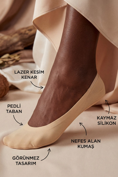 Katia&Bony Șosete invizibile tăiate cu laser pentru femei