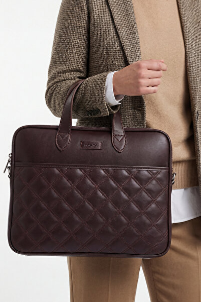 MORCA Servietă pentru laptop Macbook Air Pro de 13,3 și 14 inchi, maro