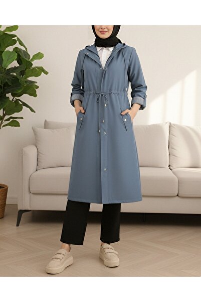 HİJABAYA Тренч з підкладкою в смужку