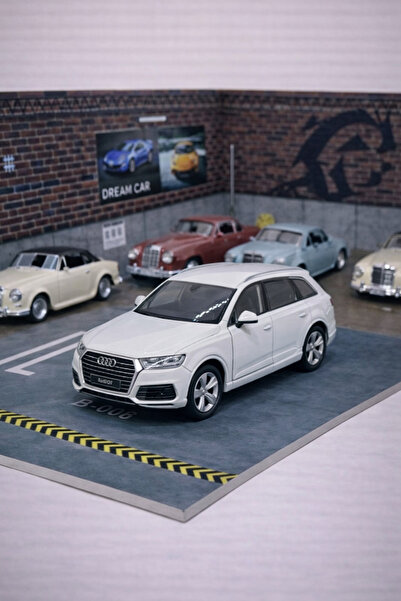 MODEL HEDİYELİK Audi Q7 Beyaz Diecast Metal Araba