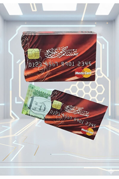 Generic كروت توزيعات عيدية على شكل بطاقة بنك 12 حبة