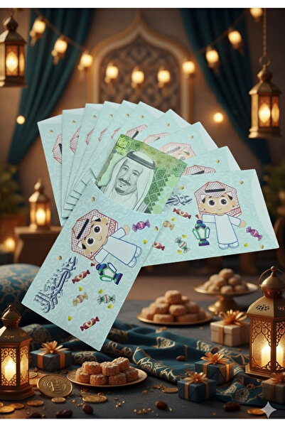 Generic كروت توزيعات عيدية على شكل بطاقة بنك 12 حبة