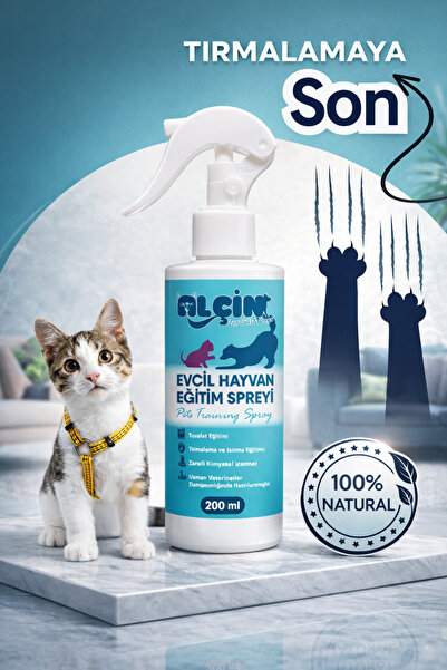 ALÇİN Kedi Uzaklaştırıcı Sprey, Kedi Çiş Pedi Ve Tuvalet Eğitimi, Koltuk Tırm...