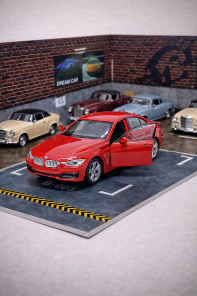MODEL HEDİYELİK Bmw 335İ Diecast Metal Araba Kırmızı
