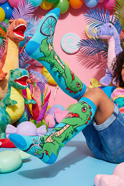 Katia&Bony Çocuk Dinozorlu Dizaltı Çorap