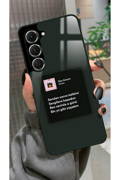TECNO Spark 40 Pro Uyumlu Nilüfer Şarkı Sözü Tasarımlı Glossy Premium Kılıf