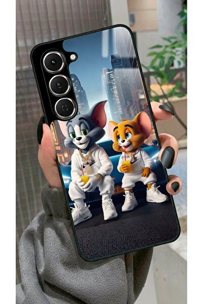 TECNO Spark 40 Pro Uyumlu Tom And Jerry Tasarımlı Glossy Premium Kılıf