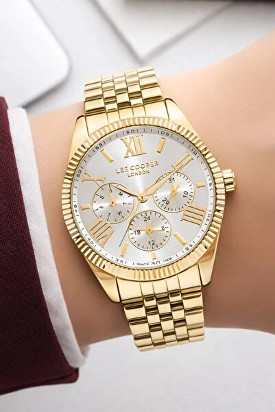 Lee Cooper Women's Wristwatch - Gold Colored Steel Cord and Bracelet Gift Sdl...