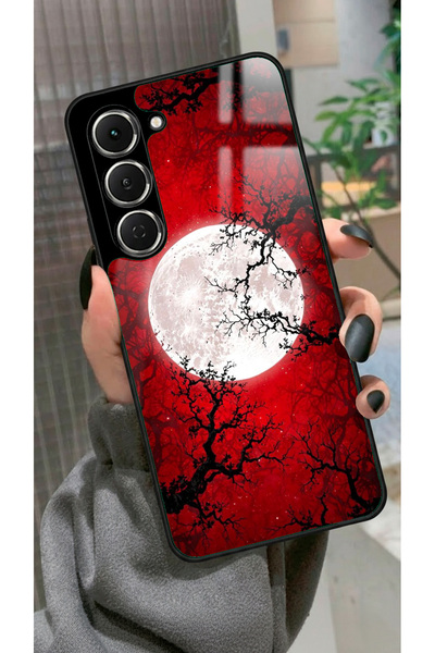TECNO Spark 40 Pro Uyumlu Van Gogh Kırmızı Ağaç Tablo Tasarımlı Glossy Premiu...