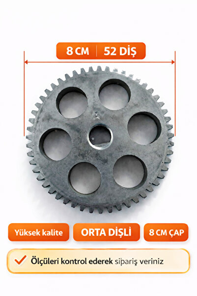 King Kıyma Makinesi Büyük Dişli 8 Cm Çap 52 Diş