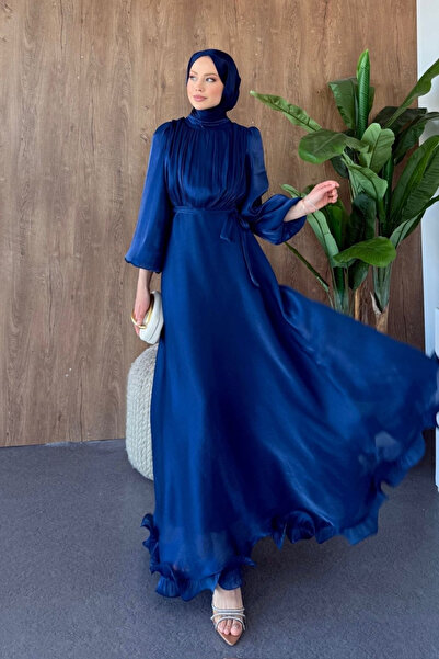 Şulemoda Giyim فستان سهرة أزرق كحلي