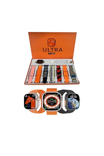 ATKGİYİM ساعة ذكية مع 7+1 سوار هدية، ساعة ذكية فائقة