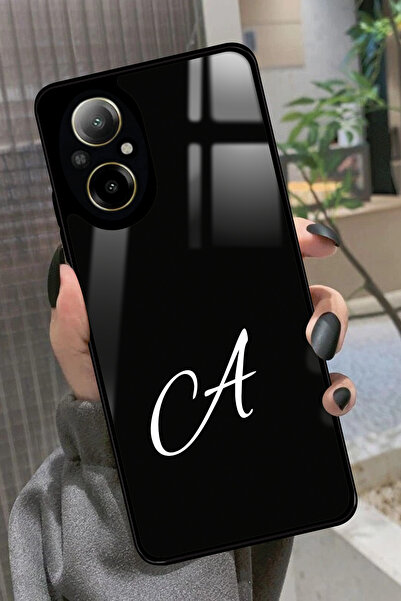 realme 12 Lite Uyumlu A Harfi Yazılı Glossy Premium Kılıf