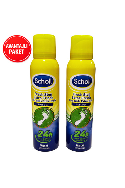 Scholl Fresh Step Extra Fresh Koku Önleyici Ayak Spreyi 150 ml x 2 Adet (2'li...