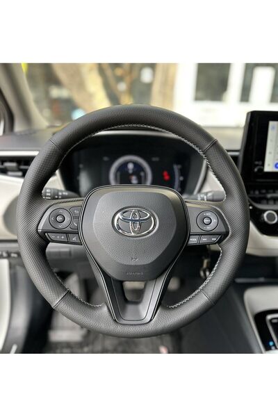 imza direksiyon kılıfı Toyota Corolla 2020-2024 Araca Özel Direksiyon Kılıfı ...