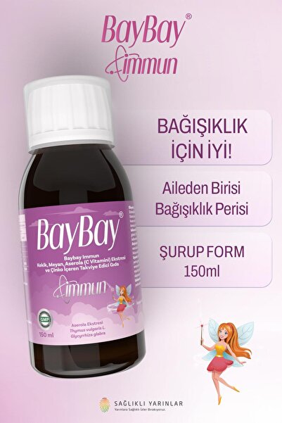 Baybay Immun Kekik, Meyan, Aserola (C Vitamini) Ekstresi ve Çinko İçeren Takv...