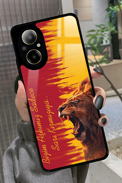 realme 12 Lite Uyumlu Aslan Tasarımlı Glossy Premium Kılıf