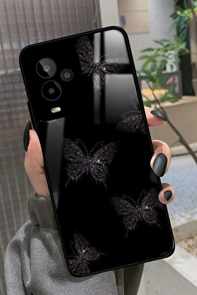 General Mobile Gm 24 Pro Uyumlu Kelebek Tasarımlı Glossy Premium Kılıf