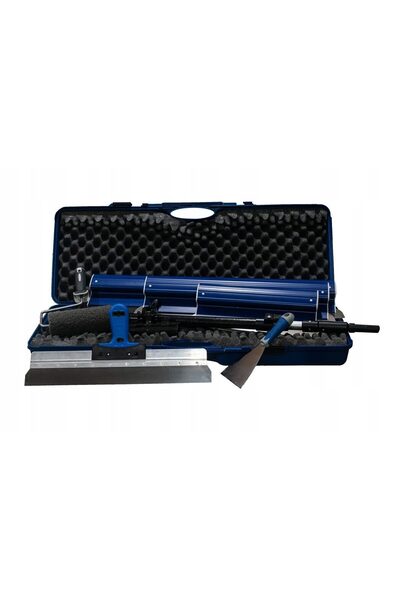 olejnik Set 3 gletiere profesionale, lama inox 0.4 mm, 40, 60, 80 cm, suport,...