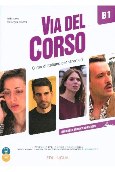 Via Del Corso B1 Libro Dello Studente - E.+2cd+dvd - Telis Marin 9788899358457