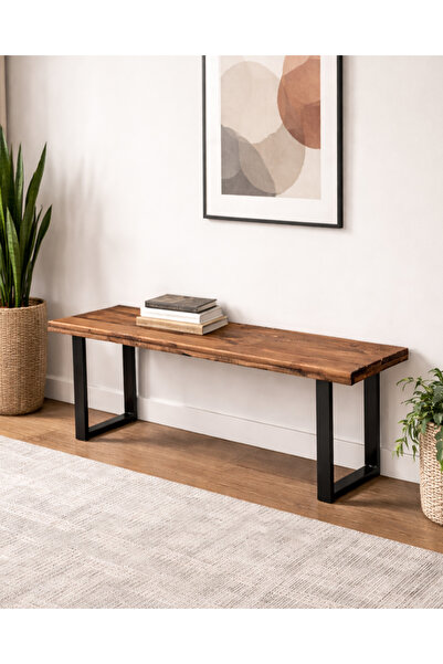 Weblonya Ahşap Bank Mutfak Salon Bank Sandalye Ağaç Sandalye 5105