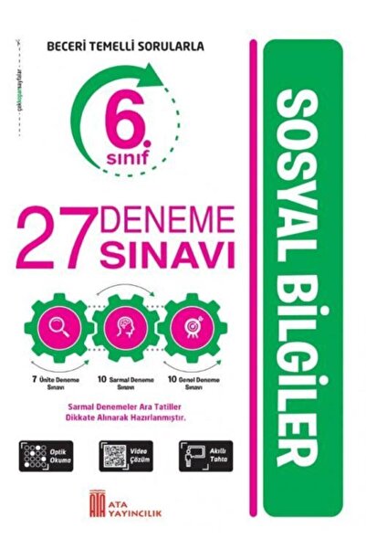 Ata Yayıncılık 6. Sınıf 27 Deneme Sınavı Sosyal Bilgiler