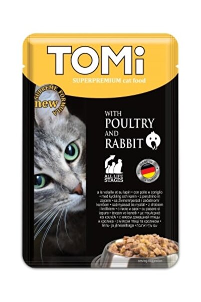 Tomi Kedi Kümes Hayvanı & Tavşan Pouch (23931) Mama 100gr
