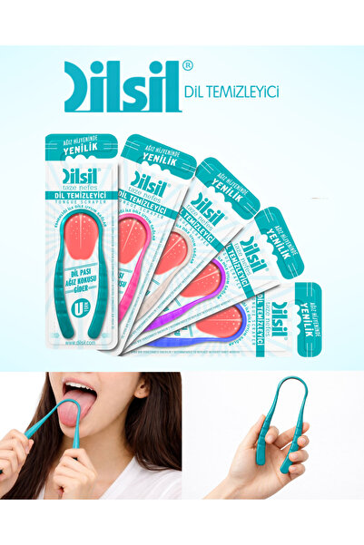 Dilsil Dil Temizleyici 5'li Paket Aile Seti Ağız Kokusunda Etkili Dil Sıyırıcı
