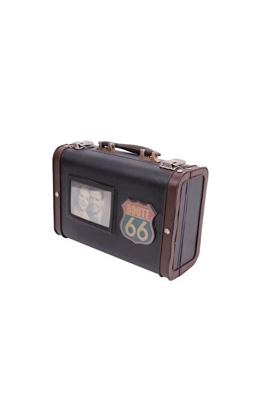 Skygo Dekoratif Metal Bavul Çerçeveli Vintage Hediyelik