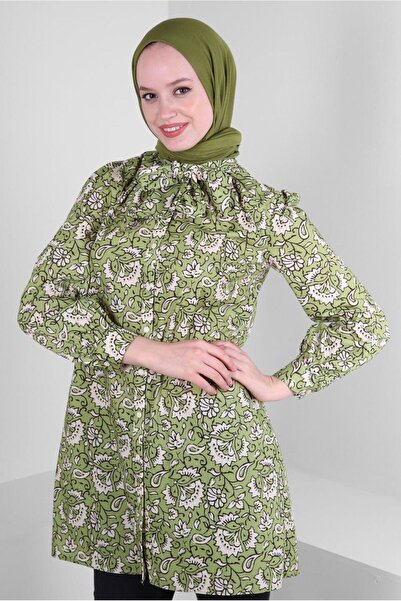 Alvina EșARFĂ CU MODEL GULER TUNICA DE CAMAȘĂ 43673