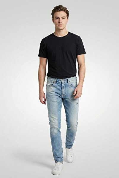 Diesel Men Slim Fit Wash Stretchable Denim, Blue