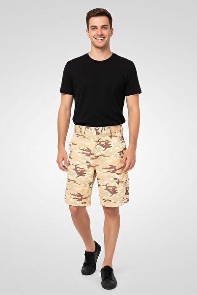 Diesel Men Camouflage Basic Shorts, Multicolor