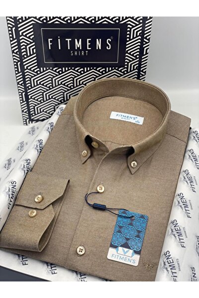 Fitmens Slim Fit Uzun Kol Pamuklu Hediye Kutulu Kolay Ütülenebilir Erkek Göml...