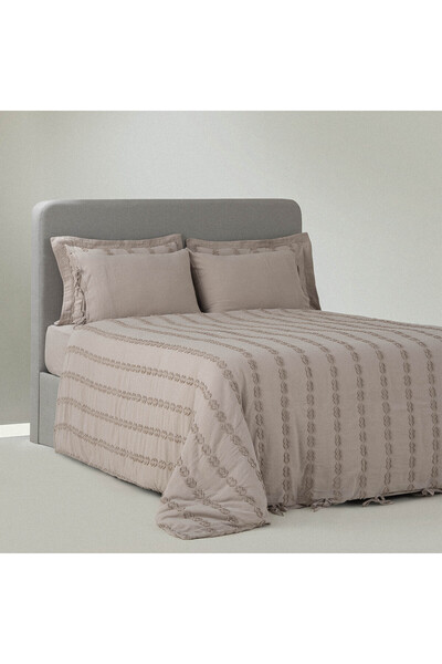 Ecocotton Sima Battal Boy Nevresim Takımı %100 Organik Pamuk Müslin Brodeli B...