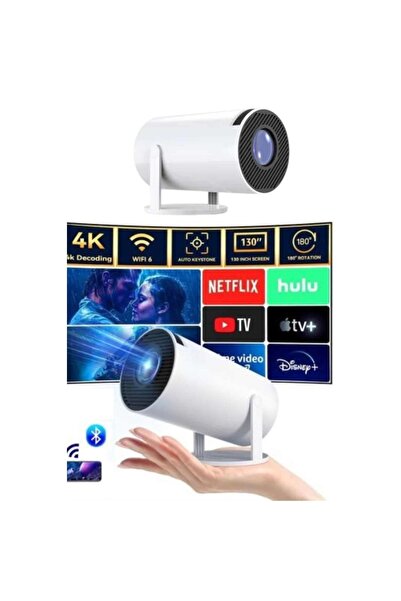 Genel Markalar Taşınabilir Projeksiyon Ayaklı Projektör Android Uyumlu Hdmi G...