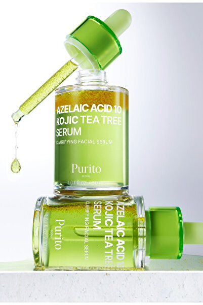 Purito Azelaic Acid 10% + Kojic Acid & Tea Tree Serum – Akne Karşıtı, Leke Dü...