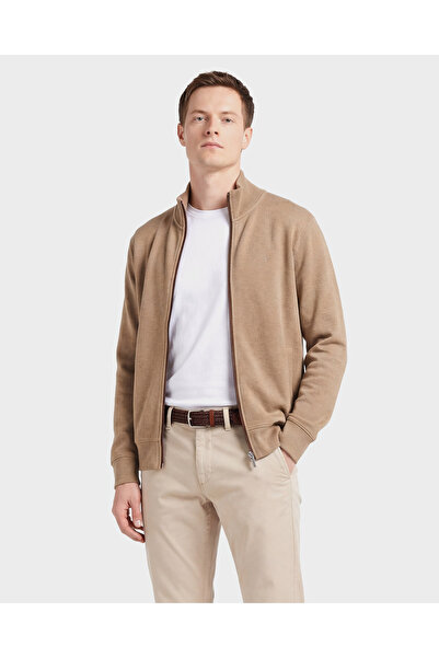 Gant Erkek Bej Regular Fit Fermuarlı Hırka