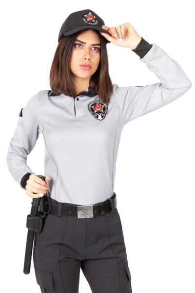 VEHBİ تي شيرت نسائي شتوي بأكمام طويلة من النوع الجديد للأمن العام (مع شريط دا...