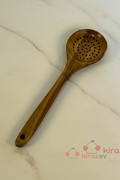 KirazEv Akasya Delikli Servis Kaşığı