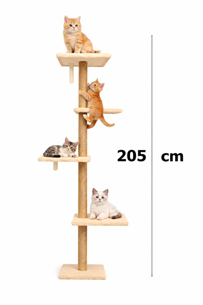 Turkuaz Tırmalama tr5001 Model Tower Cat Scratching - Wall Mounted