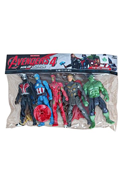 Brother Toys Figür Oyuncak Kaptan Amerika Ironman Hulk Thor Antman 12 Cm 5'li...