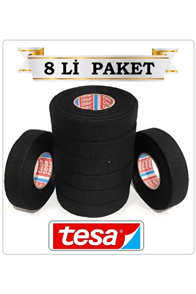 Tesa TÜYLÜ BEZ BANT 8 Lİ (SİYAH) 51608 19mm x 15 mt