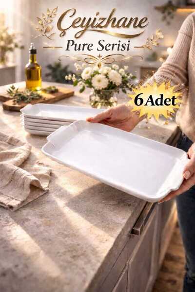 Çeyizhane Pure Serisi Premium Servis Sunum Tabağı & Tavuk Dünyası & Çeyizlik ...