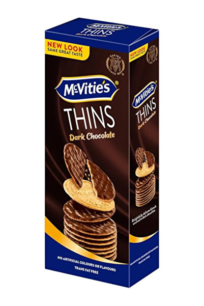McVities بسكويت دايجستيف ثينز بالشوكولاتة الداكنة، 150 غرام