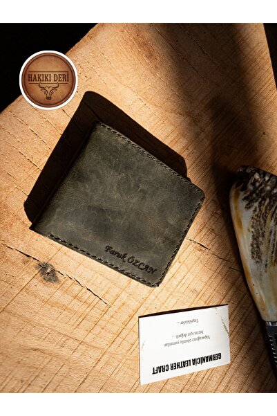 GERMANICIA LEATHER CRAFT Erkek Deri Cüzdan, (Kişileştirme)El Yapımı Deri Cüzd...